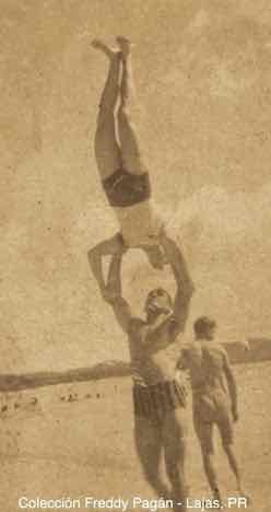 Freddy Pagán y César Pabón, gimnastas